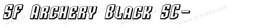 SF Archery Black SC字体转换